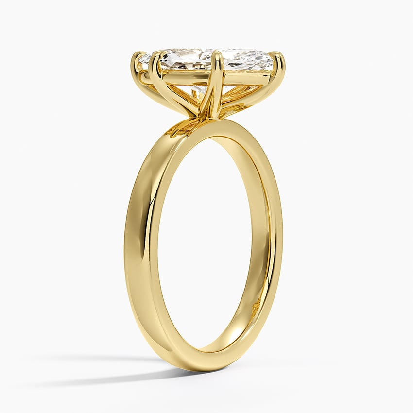 Fairmined Perfect Fit Solitaire 2.5mm Ring - Marquise Cut Center Stone