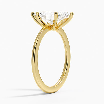 Aimee Solitaire Ring - Marquise Center Stone