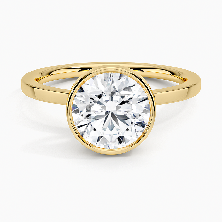 Noemi Bezel Ring - Round Center Stone