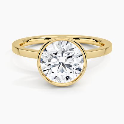 Noemi Bezel Ring - Round Center Stone