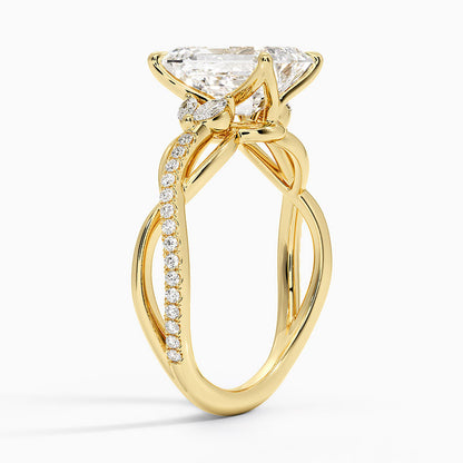 Garland Diamond Ring - Emerald Cut Center Stone