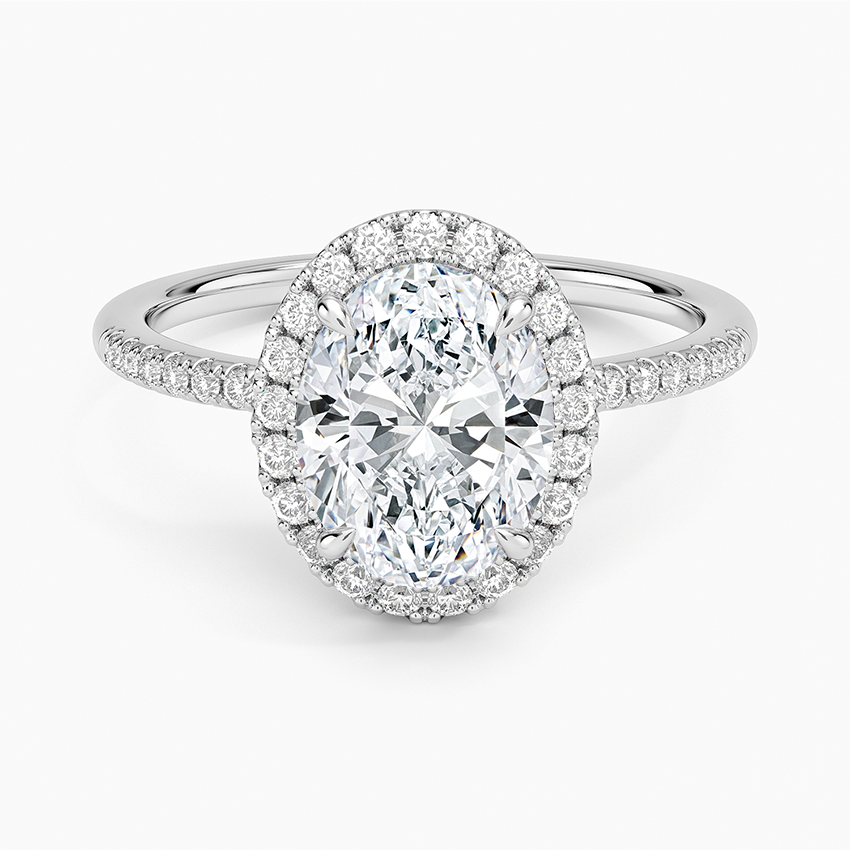 Cambria Halo Diamond Ring - Oval Center Stone
