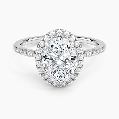 Cambria Halo Diamond Ring - Oval Center Stone