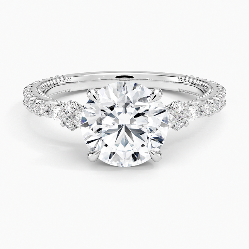 Primrose Diamond Ring - Round Center Stone