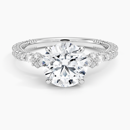Primrose Diamond Ring - Round Center Stone