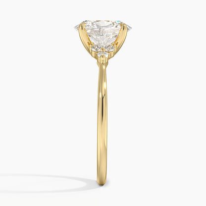 Melody Diamond Ring - Oval Cut Center Stone