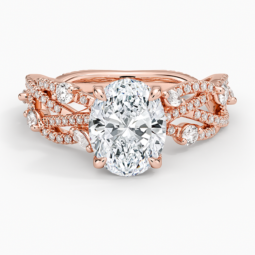 Grand Secret Garden Diamond Ring - Oval Center Stone