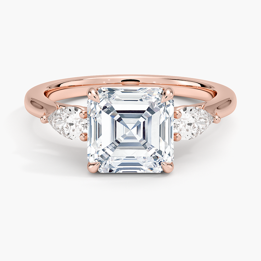 Opera Perfect Fit Diamond Ring - Asscher Cut Center Stone