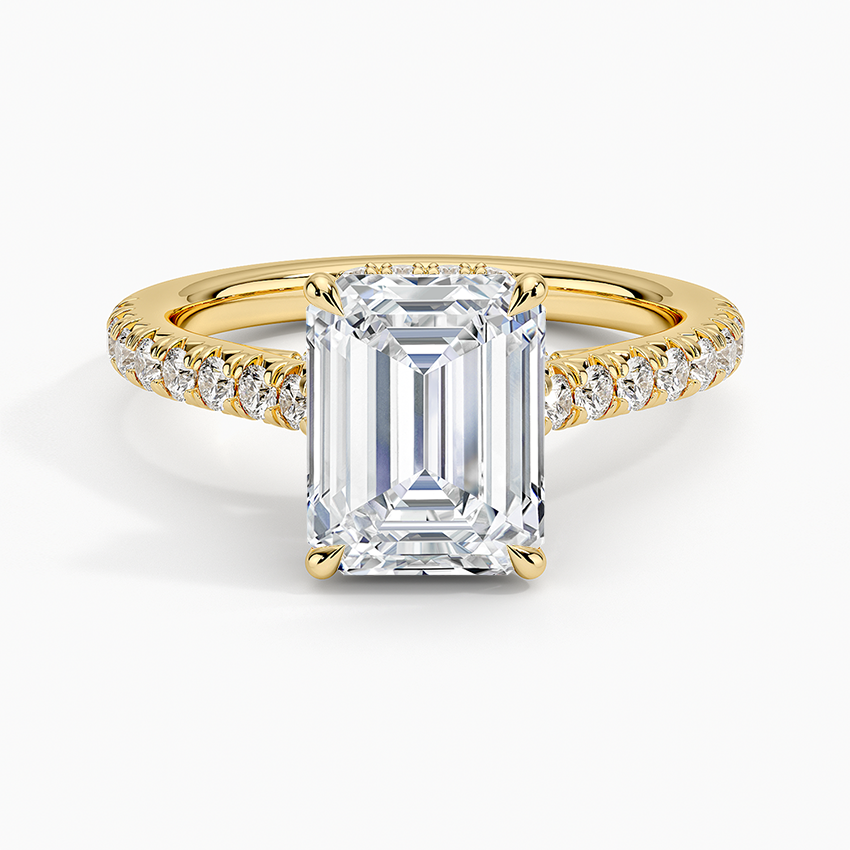 Chantal Diamond Ring - Emerald Cut Center Stone