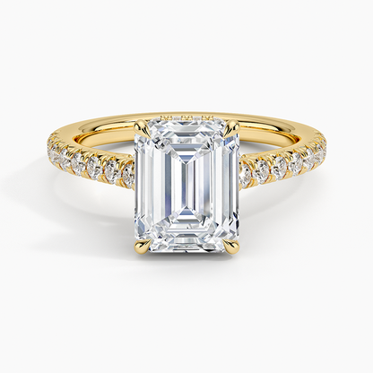 Chantal Diamond Ring - Emerald Cut Center Stone