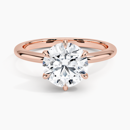 Esme Hidden Halo Diamond Ring - Round Center Stone
