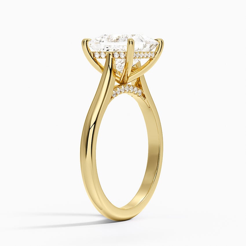 Dawn 2mm Diamond Ring - Princess Cut Center Stone