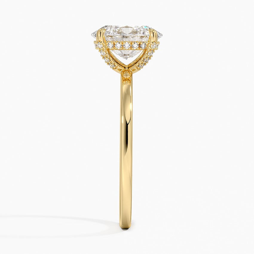 Lumiere 1.5mm Diamond Ring - Oval Center Stone