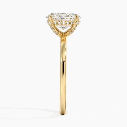 Lumiere 1.5mm Diamond Ring - Oval Center Stone