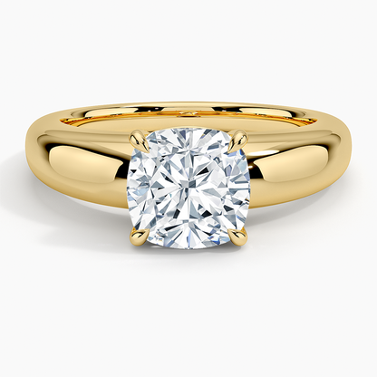 Adrian Solitaire Ring - Cushion Cut Center Stone