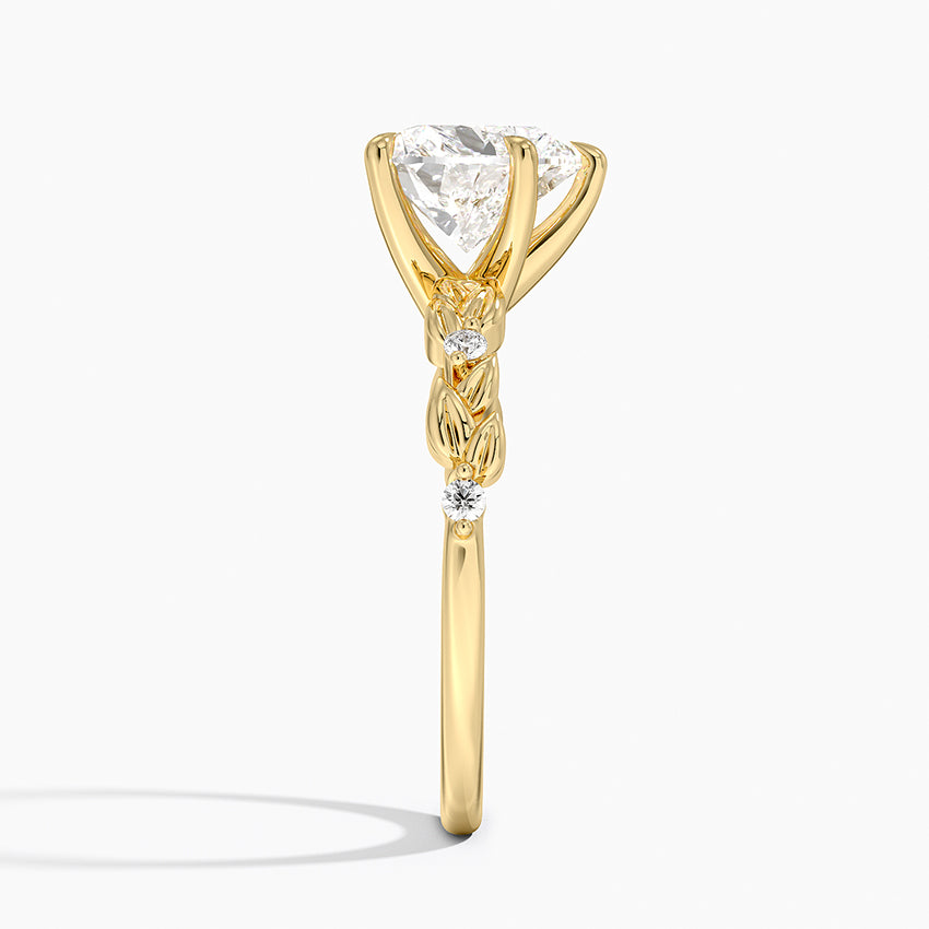 Briar Diamond Ring - Heart Cut Center Stone