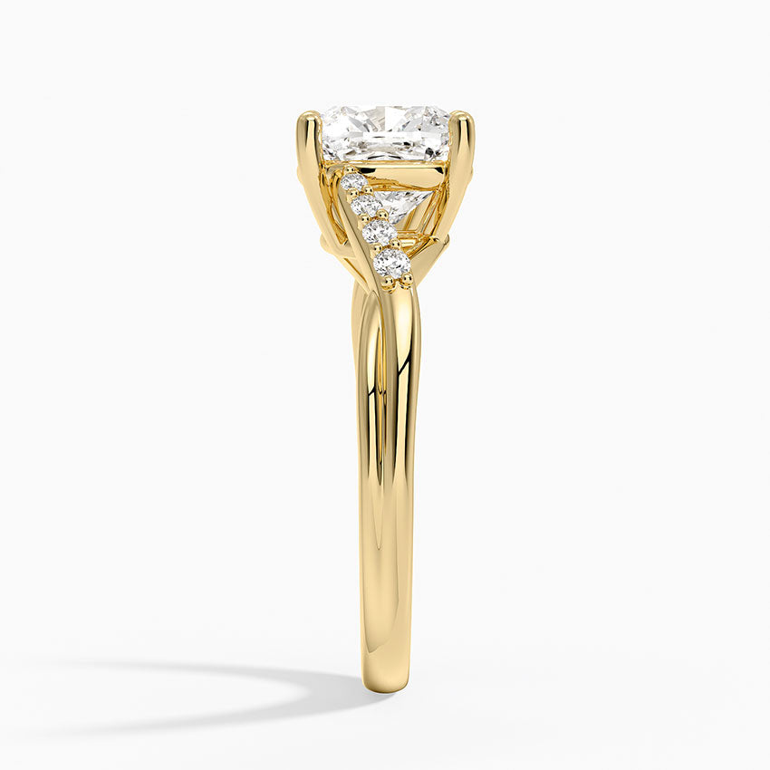 Chamise Diamond Ring (1/15 ct. tw.) - Cushion Cut Center Stone