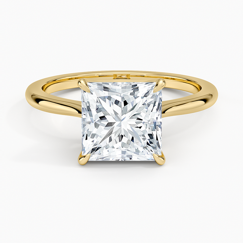 Elle Solitaire Ring - Princess Cut Center Stone