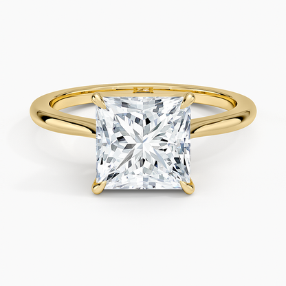 Elle Solitaire Ring - Princess Cut Center Stone