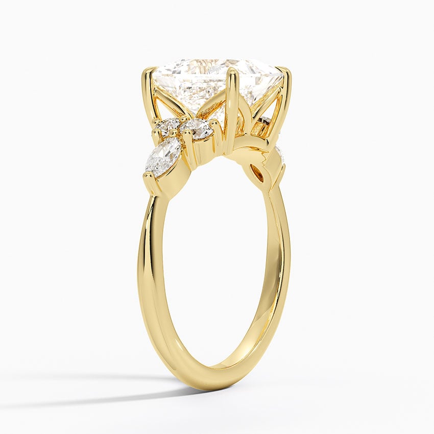 Luxe Nadia Diamond Ring - Princess Cut Center Stone