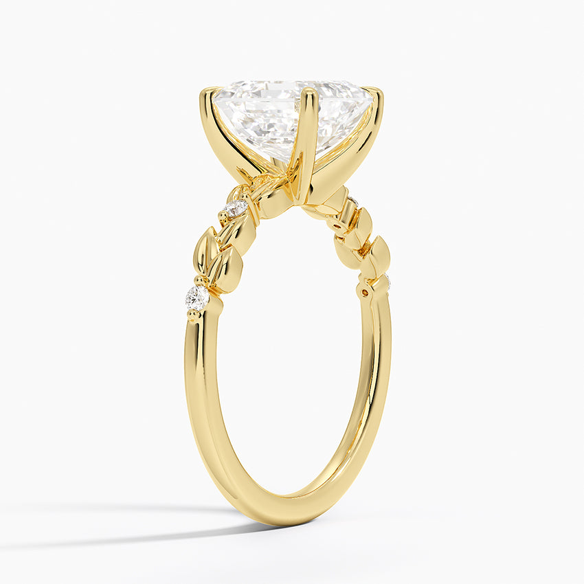 Briar Diamond Ring - Asscher Cut Center Stone