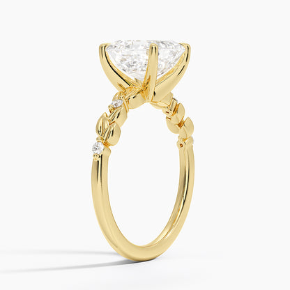 Briar Diamond Ring - Asscher Cut Center Stone