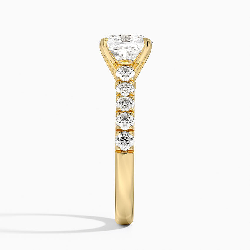 Anthology Half Coverage Diamond Ring (1/2 ct. tw.) - Cushion Cut Center Stone