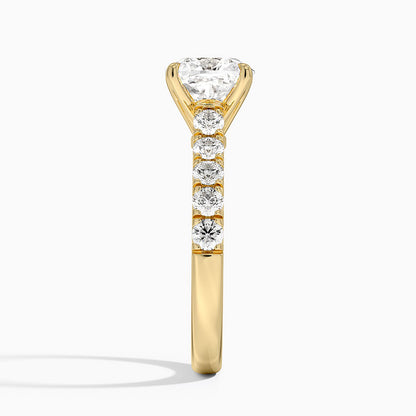 Anthology Half Coverage Diamond Ring (1/2 ct. tw.) - Cushion Cut Center Stone