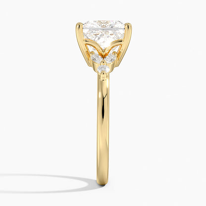 Verbena Diamond Ring - Princess Cut Center Stone