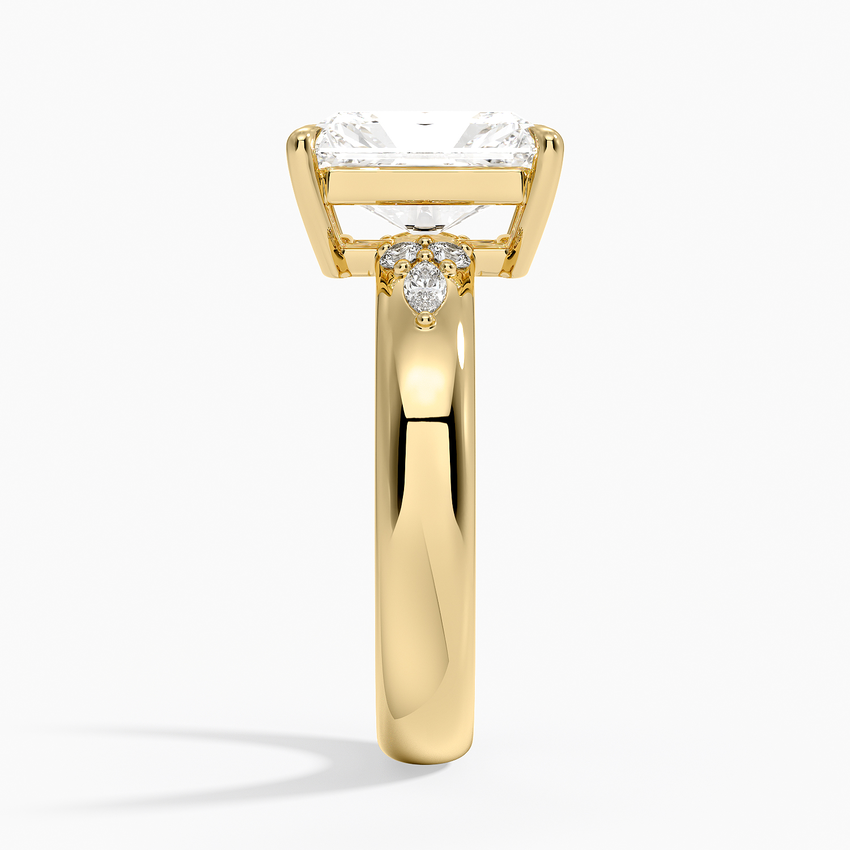 Mosaic Nadia Diamond Ring - Radiant Cut Center Stone