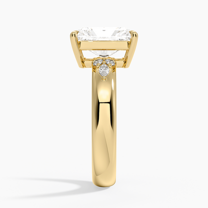 Mosaic Nadia Diamond Ring - Radiant Cut Center Stone
