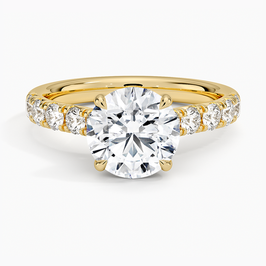Anthology Half Coverage Diamond Ring (1/2 ct. tw.) - Round Center Stone