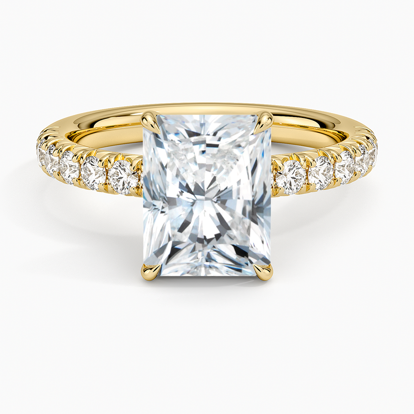 Luxe Amelie Diamond Ring (3/8 ct. tw.) - Radiant Cut Center Stone