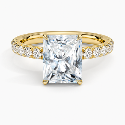 Luxe Amelie Diamond Ring (3/8 ct. tw.) - Radiant Cut Center Stone