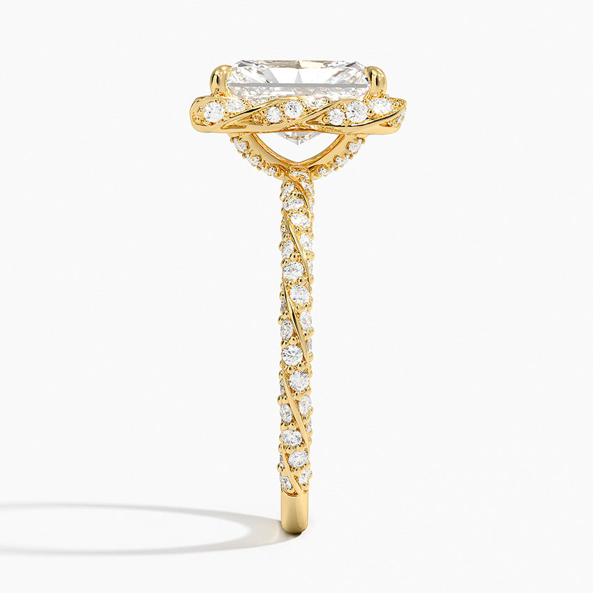 Nova Halo Diamond Ring (1/2 ct. tw.) - Radiant Cut Center Stone