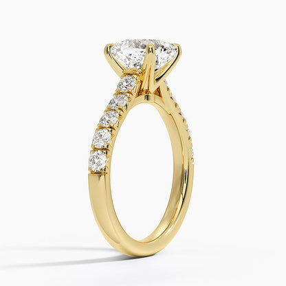 Anthology Half Coverage Diamond Ring (1/2 ct. tw.) - Cushion Cut Center Stone