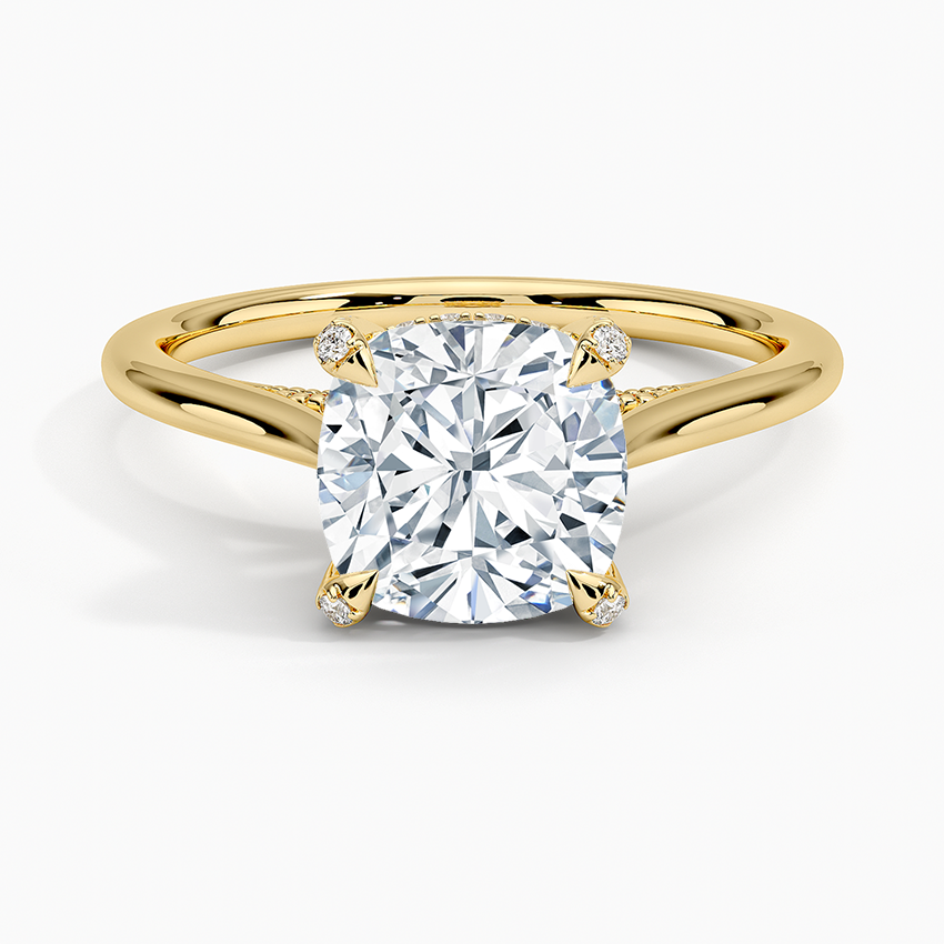 Adorned Dawn Diamond Ring - Cushion Cut Center Stone
