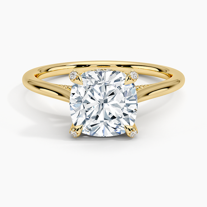 Adorned Dawn Diamond Ring - Cushion Cut Center Stone
