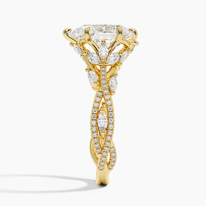 Luxe Secret Garden Diamond Ring (3/4 ct. tw.) - Pear Center Stone