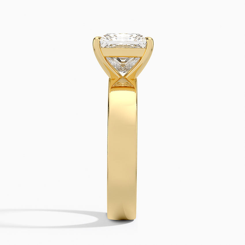 Peyton 4mm Solitaire Ring - Princess Cut Center Stone