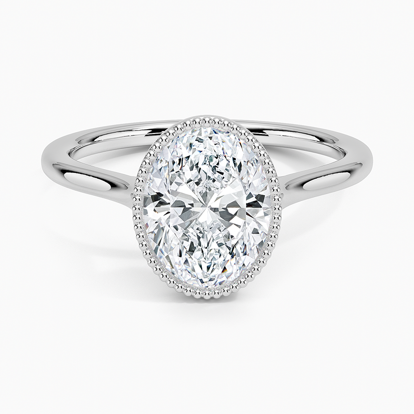 Margot Bezel Ring - Oval Center Stone