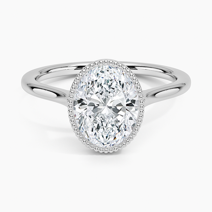 Margot Bezel Ring - Oval Center Stone