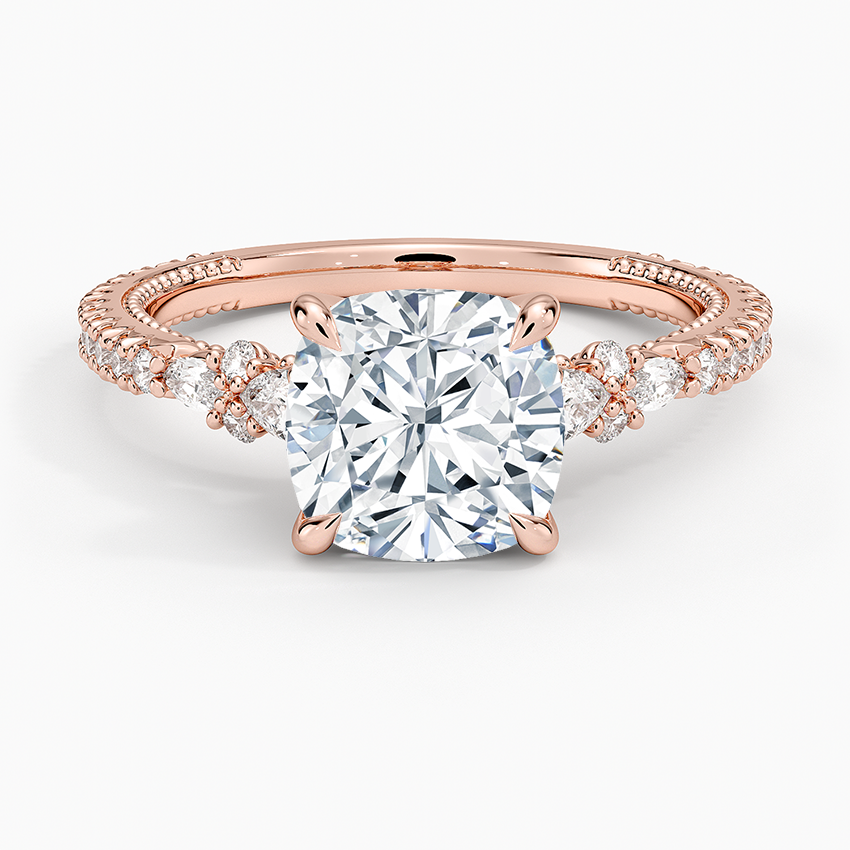 Primrose Diamond Ring - Cushion Cut Center Stone