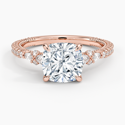 Primrose Diamond Ring - Cushion Cut Center Stone