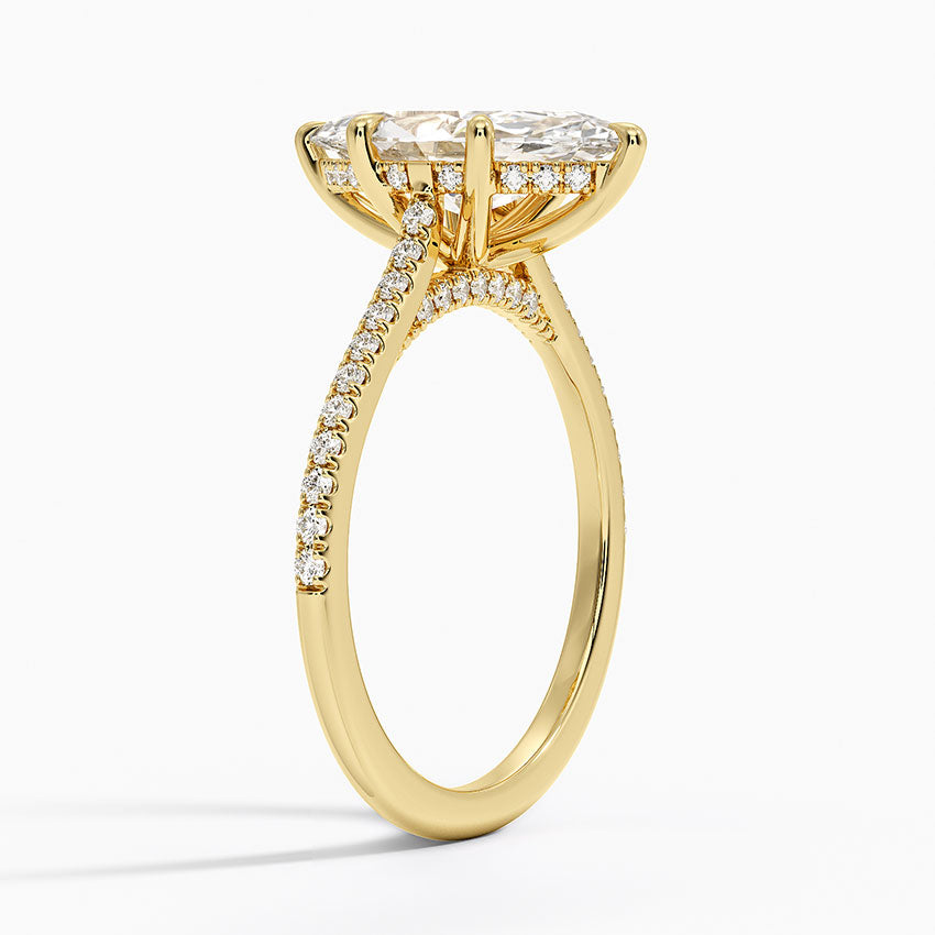 Luxe Dawn Diamond Ring - Marquise Center Stone