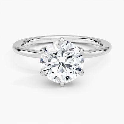 Esme Perfect Fit Solitaire Ring - Round Center Stone