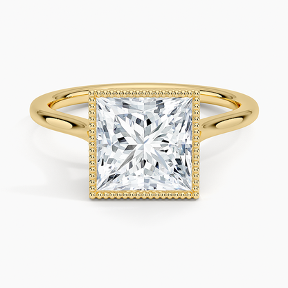 Margot Bezel Ring - Princess Cut Center Stone