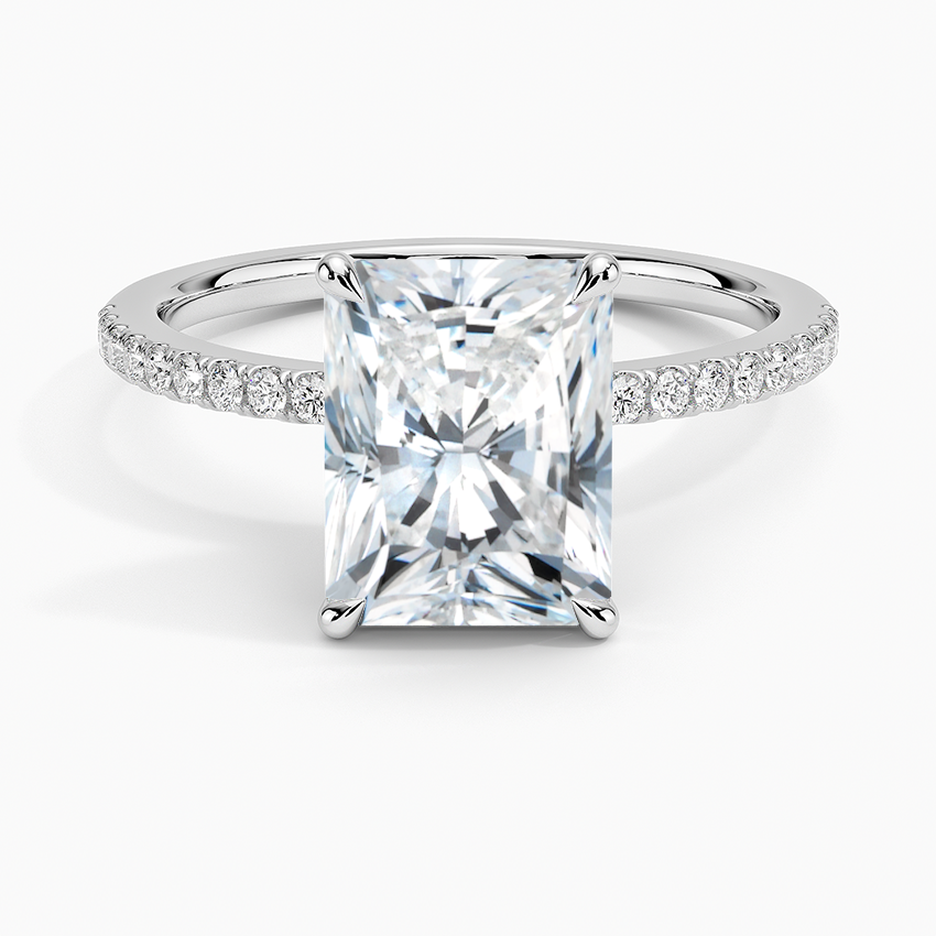 Luxe Petal Diamond Ring - Radiant Cut Center Stone