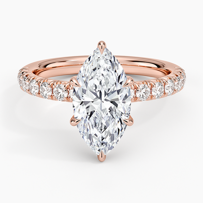 Luxe Amelie Diamond Ring (3/8 ct. tw.) - Marquise Center Stone