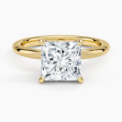 Manon Solitaire Ring - Princess Cut Center Stone